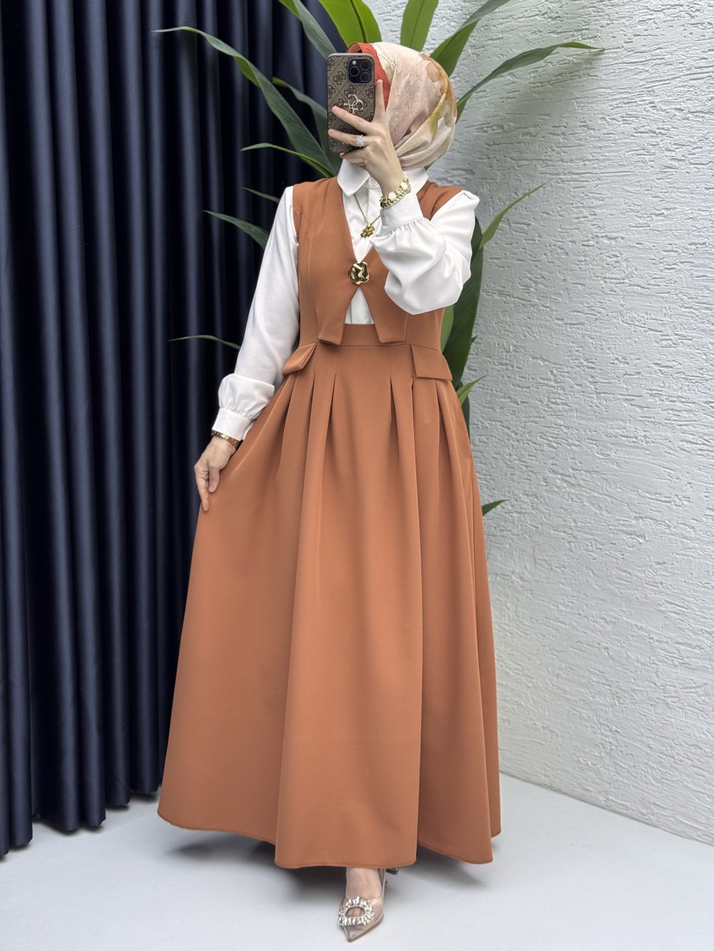 Ayperi Jile Tesettür Giyim Mürdüm