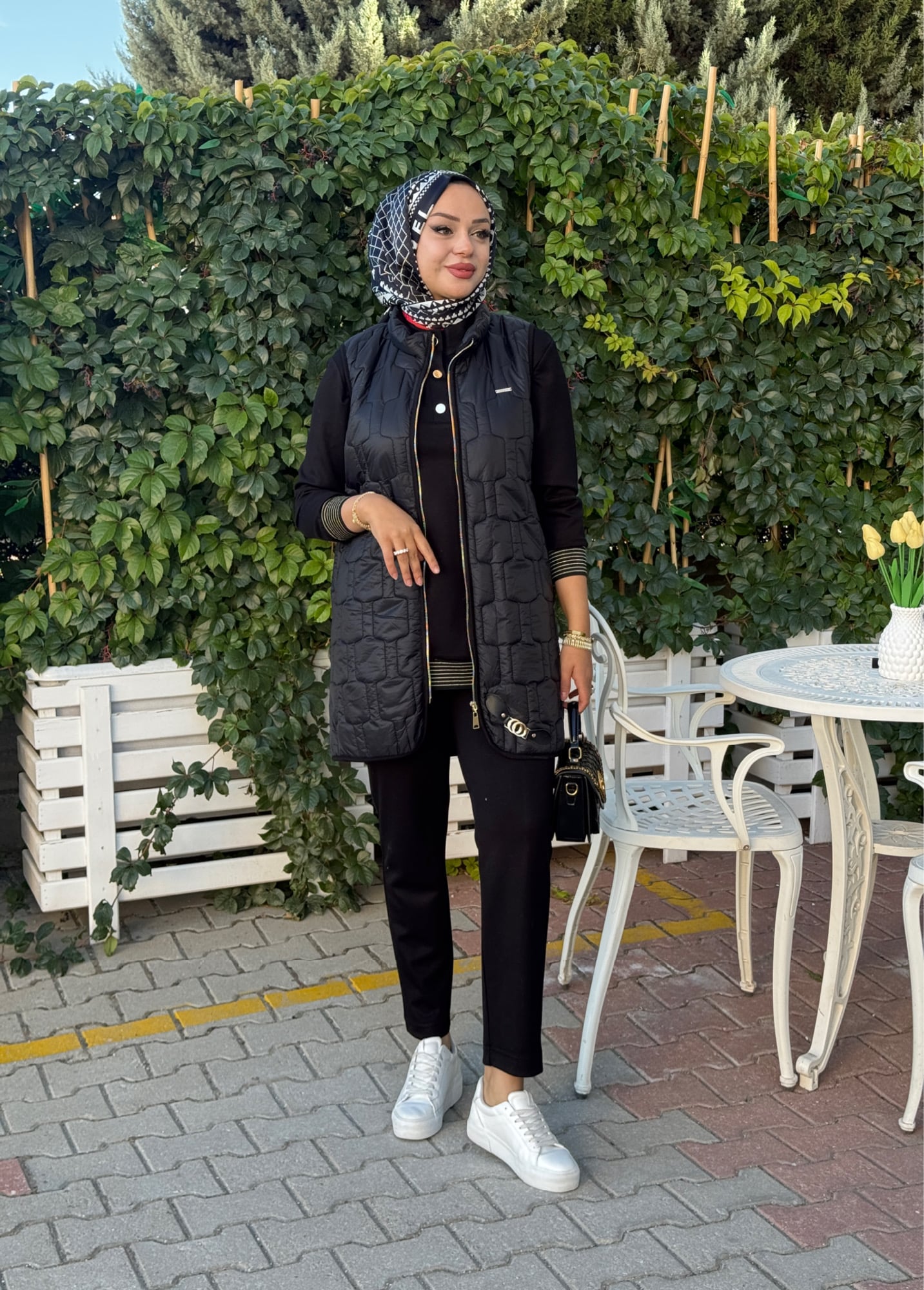 Pureva kapitone yelekli 3lü takim Standart