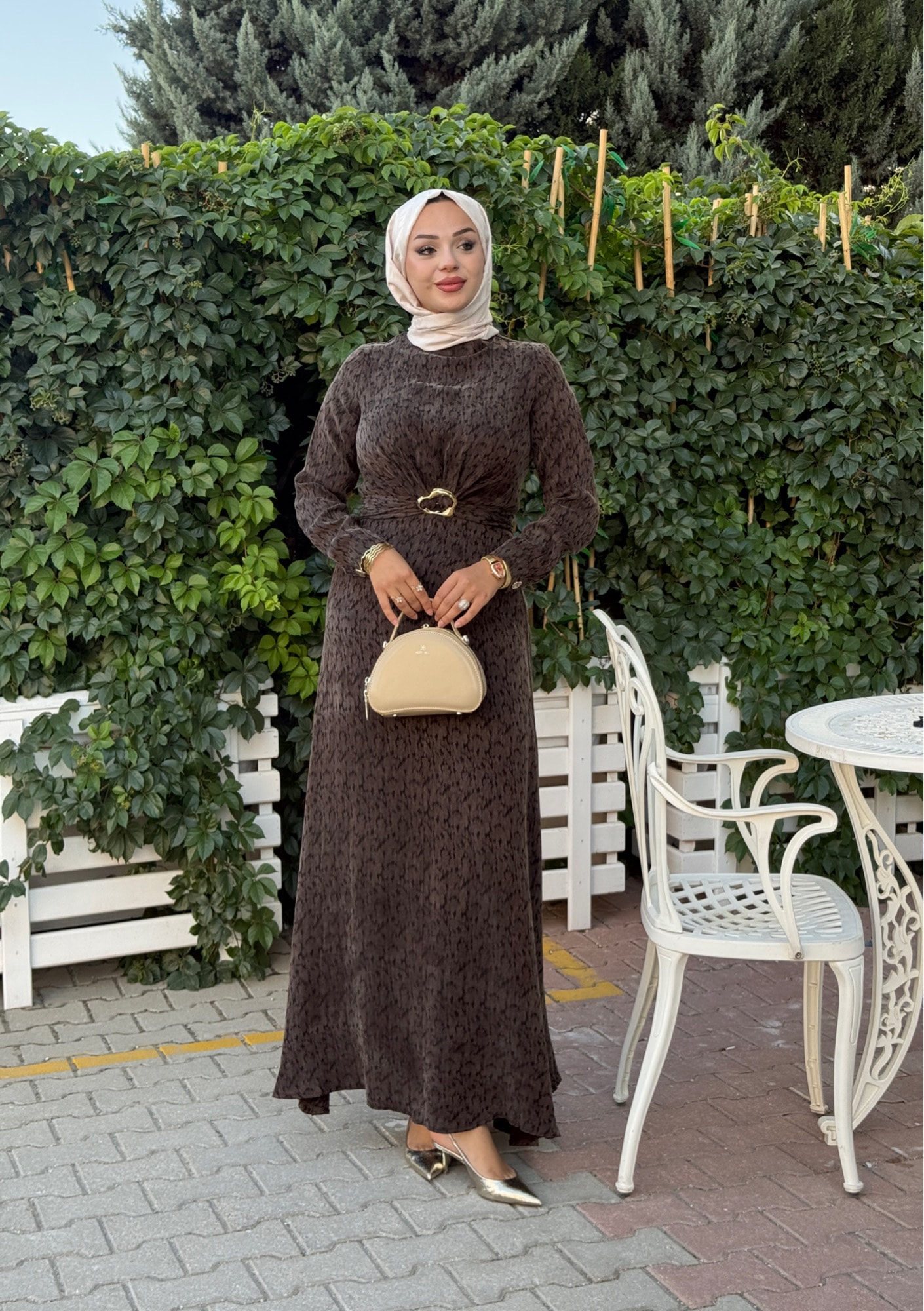 Nihan ipek qupra elbise