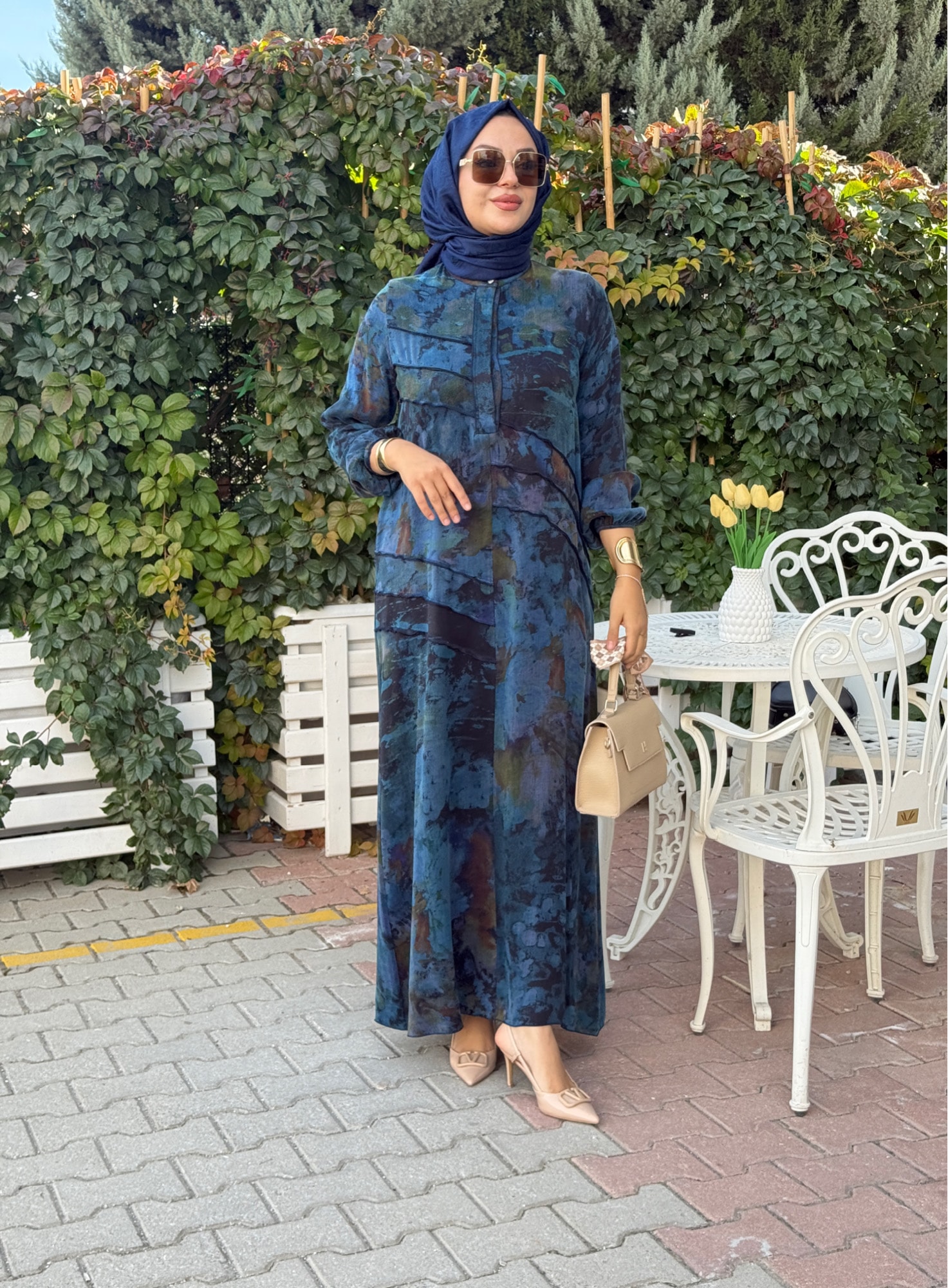 İpek qupra elbise